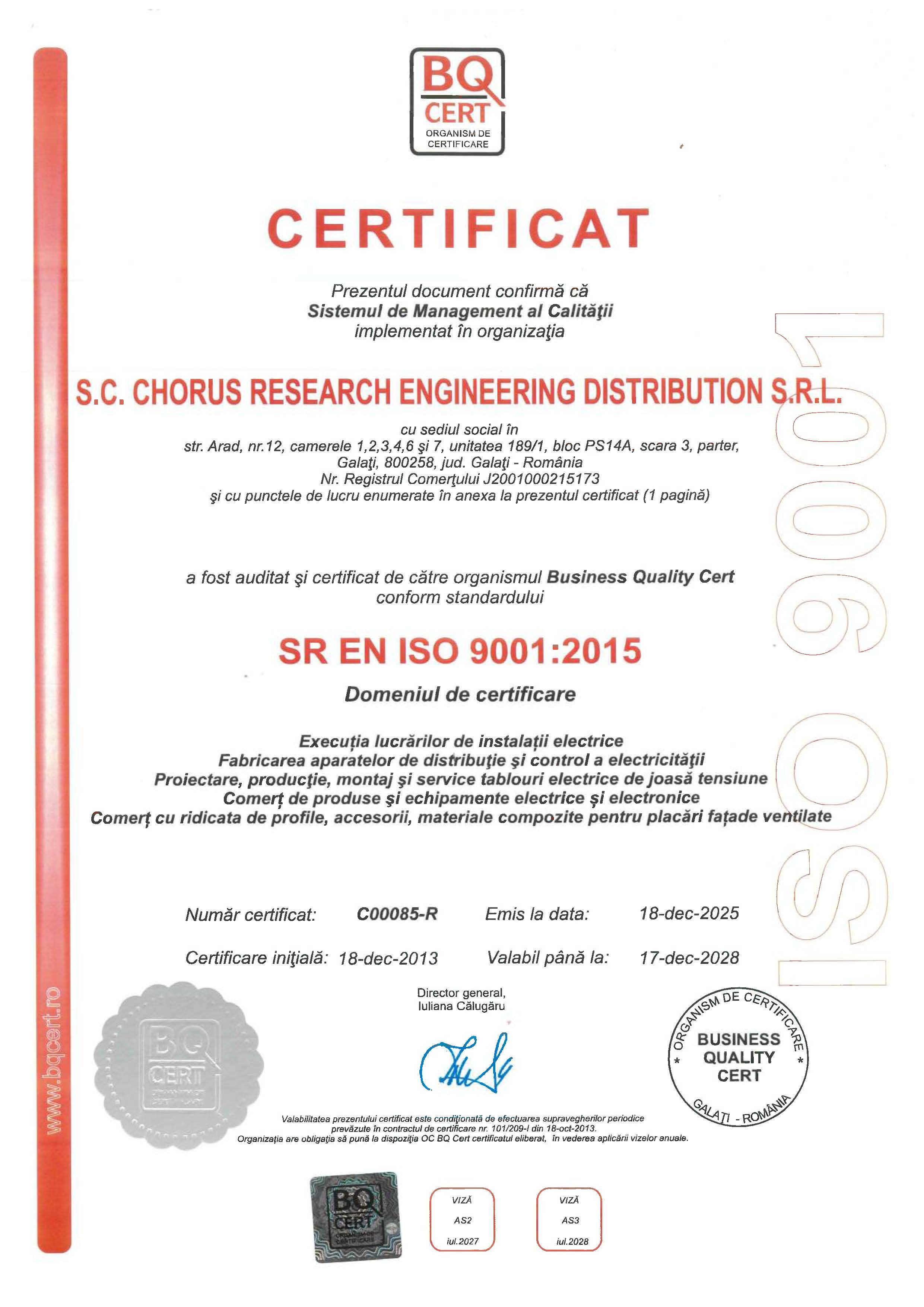 Anexa Certificat 